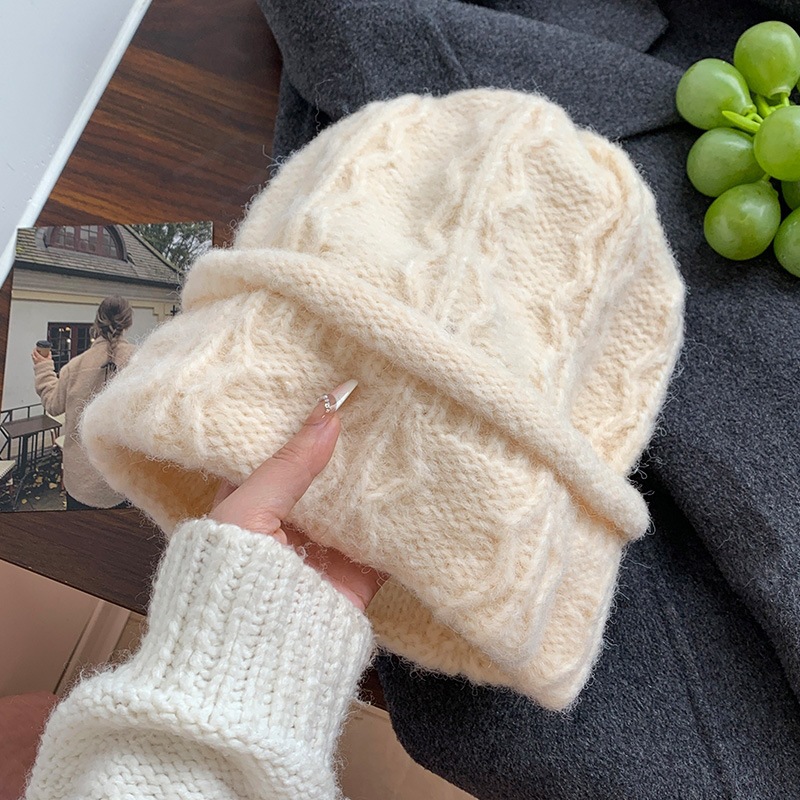 Cream Cable Knit Beanie Women  - Beanie Cuffed Knit review and price